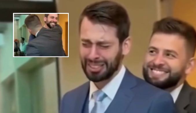 Noivo espera a noiva, mas irmão apronta pegadinha e rouba a cena