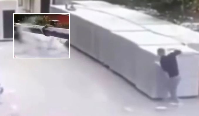 Funcionário é surpreendido por guindaste e escapa da morte por “milagre”