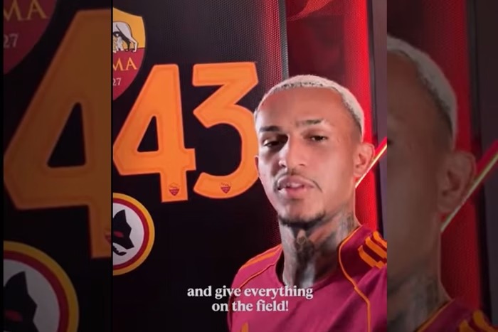 Wesley é apresentado na Roma e se torna uma das maiores vendas da história do Flamengo