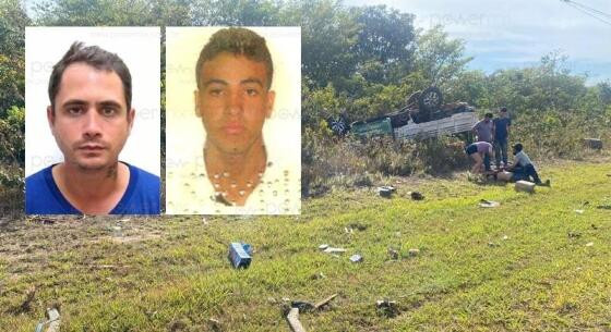 Estouro de pneu causa acidente fatal com dois mortos