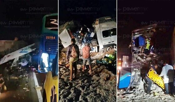 Acidente fatal na BR-163 tira a vida de 11 pessoas