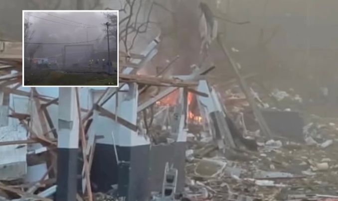 Explosão em fábrica da Enax, imagens impressionantes mostra destruição do local