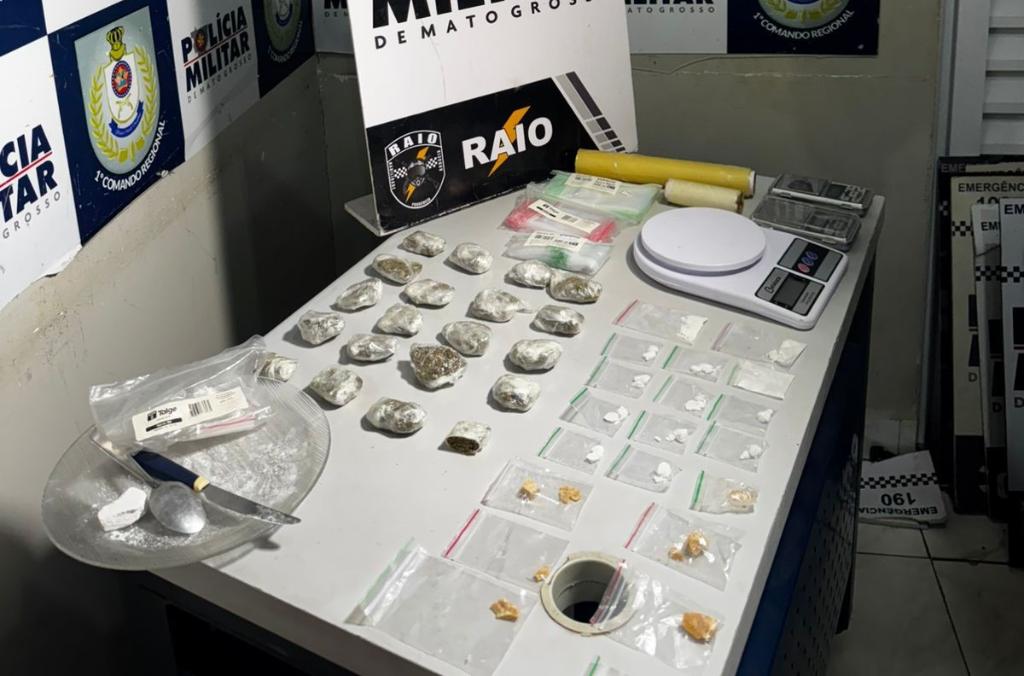 Polícia Militar prende homem com 41 porções de drogas