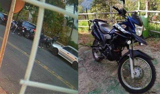Ação relâmpago: imagens mostram furto de moto em 45 segundos