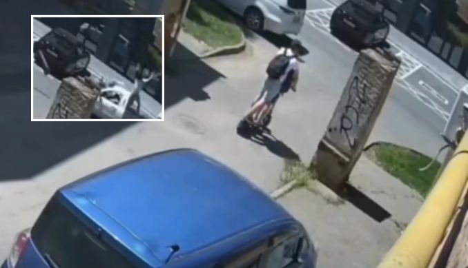 Irmãos sofrem acidente e um deles é lançado para dentro de caçamba