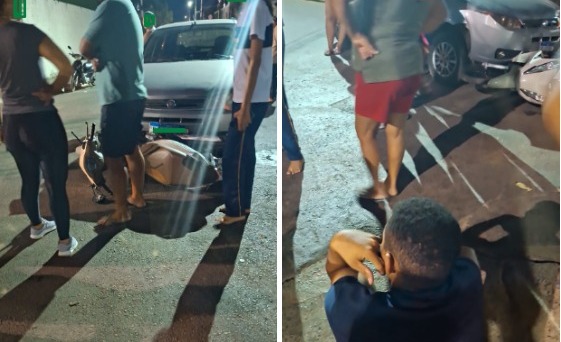 Mulher Fica Ferida em Violento Acidente no Trânsito