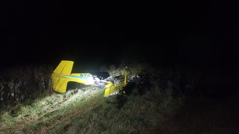 Queda de avião mata 4 pessoas em Aquidauana no Pantanal de MS