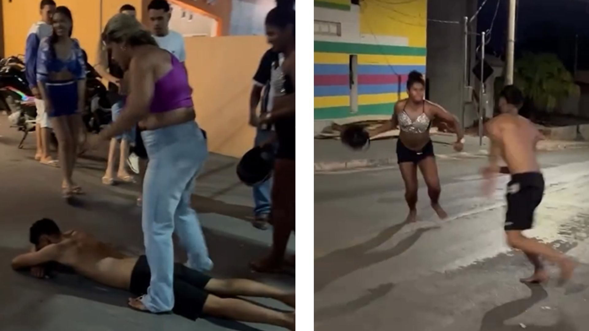 Confusão termina em pancadaria no centro de Diamantino durante a madrugada