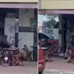 PMS agridem homem com cassetete e cadeirada em padaria