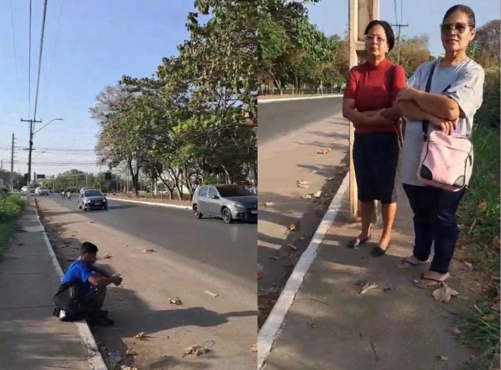 Moradores denunciam abandono em ponto de ônibus