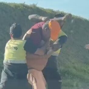 Motorista e agentes de trânsito se envolvem em briga após homem andar na contramão