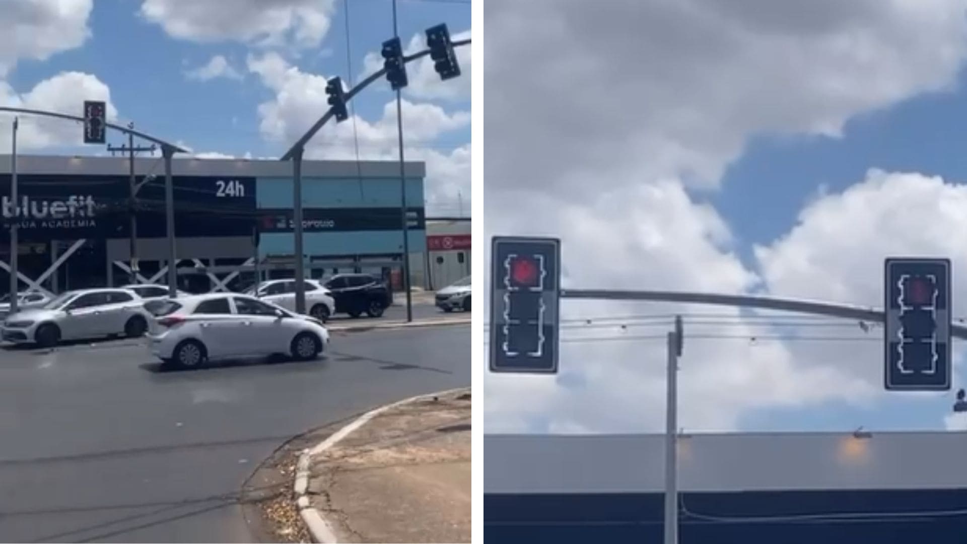 Semáforo travado causa risco de acidente na Fernando Corrêa em Cuiabá; veja vídeo