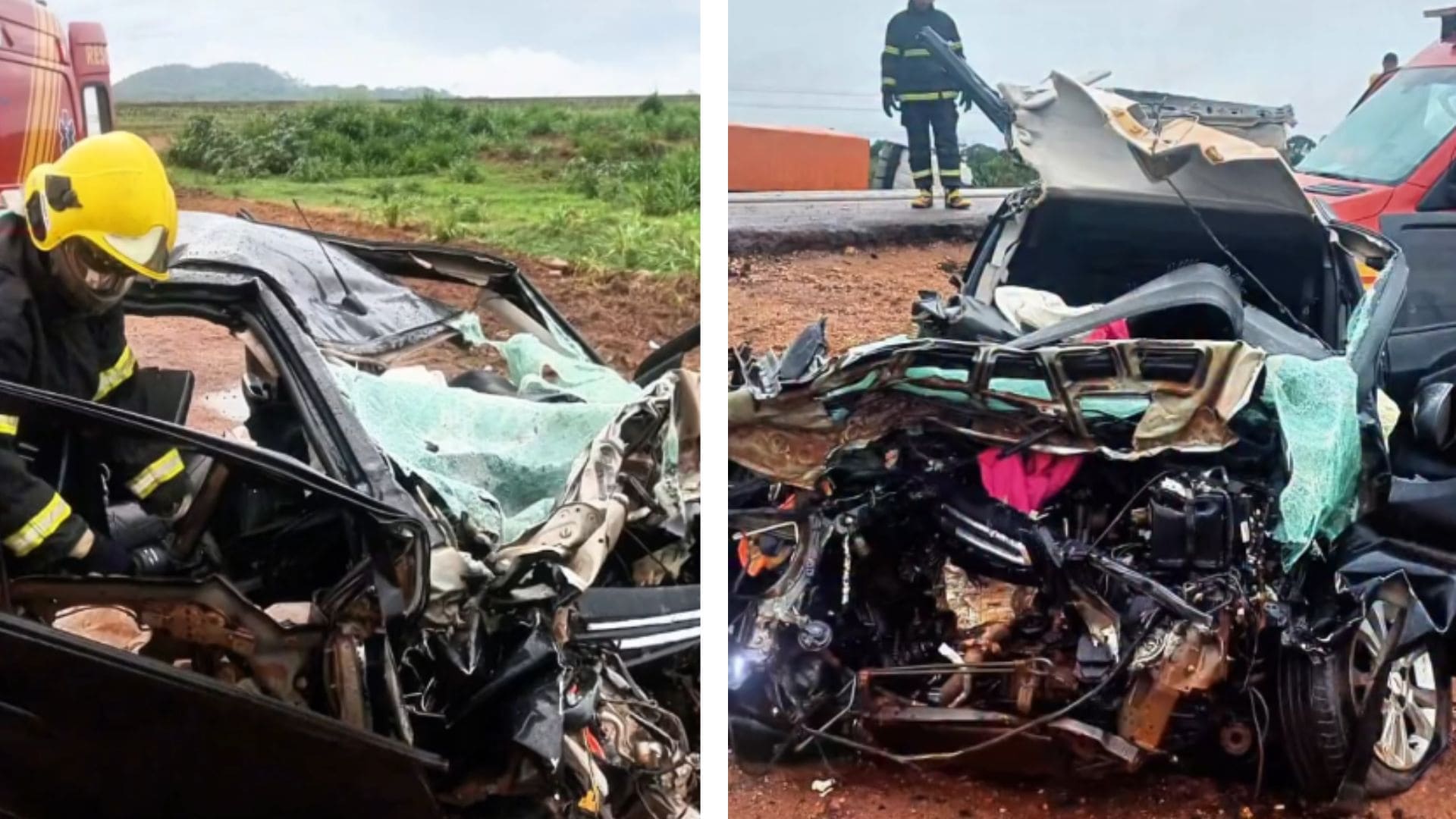 Três mulheres morrem após carro bater de frente com carreta na BR-163 em Guarantã do Norte