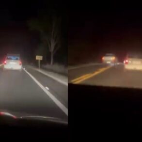 Motorista faz ultrapassagem proibida e quase causa tragédia