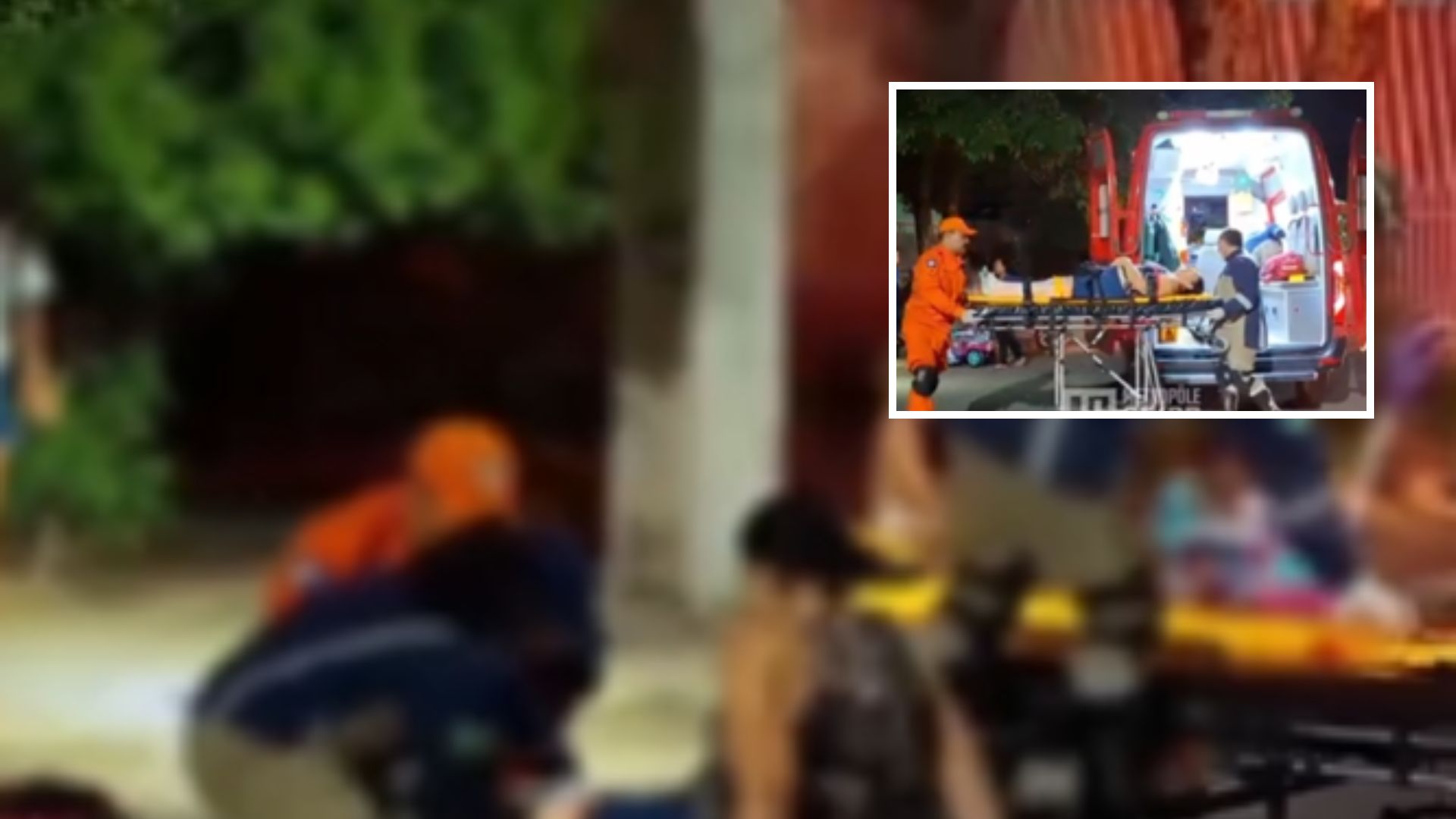 Mulher se machuca após acidente com bicicleta elétrica e criança em Cuiabá; veja vídeo