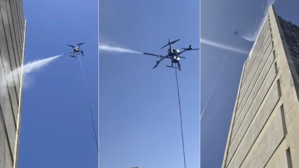 Invasão das máquinas? Drones que limpa prédio de 30 andares