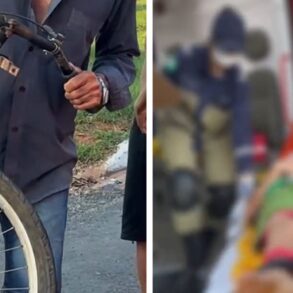 Criança de bicicleta é atingida por motocicleta em Sorriso; veja vídeo