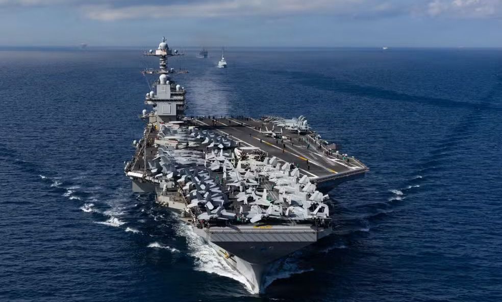 EUA x Venezuela: conheça detalhes do maior porta-aviões do mundo