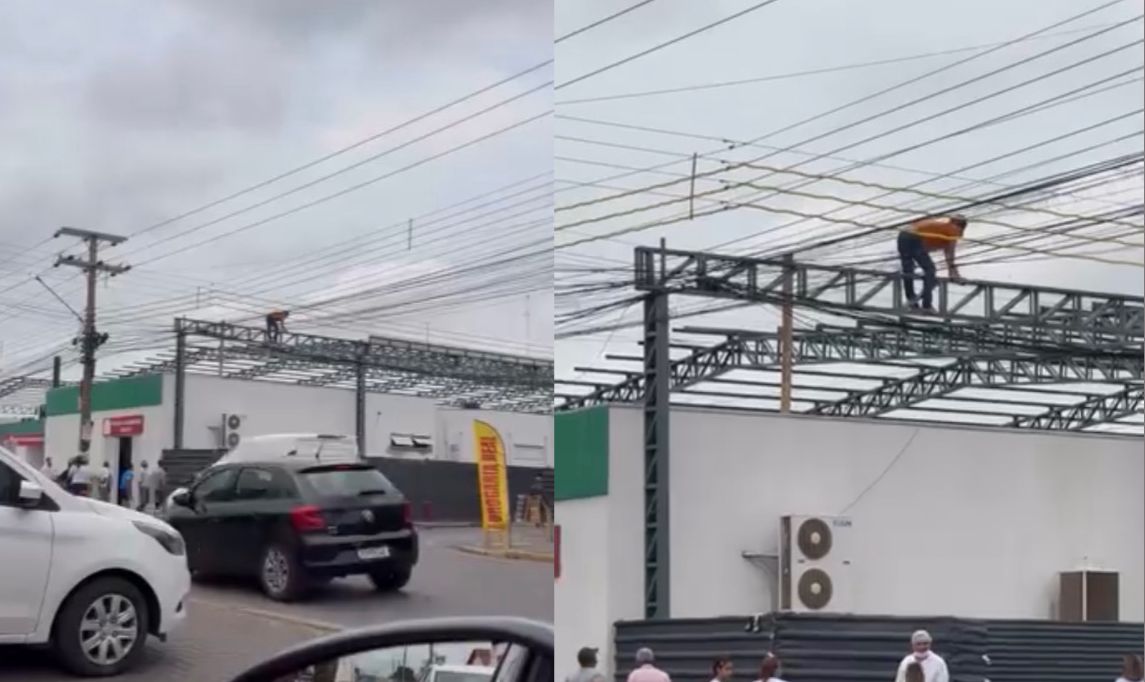 paciente foge de hospital e cai de estrutura em obras