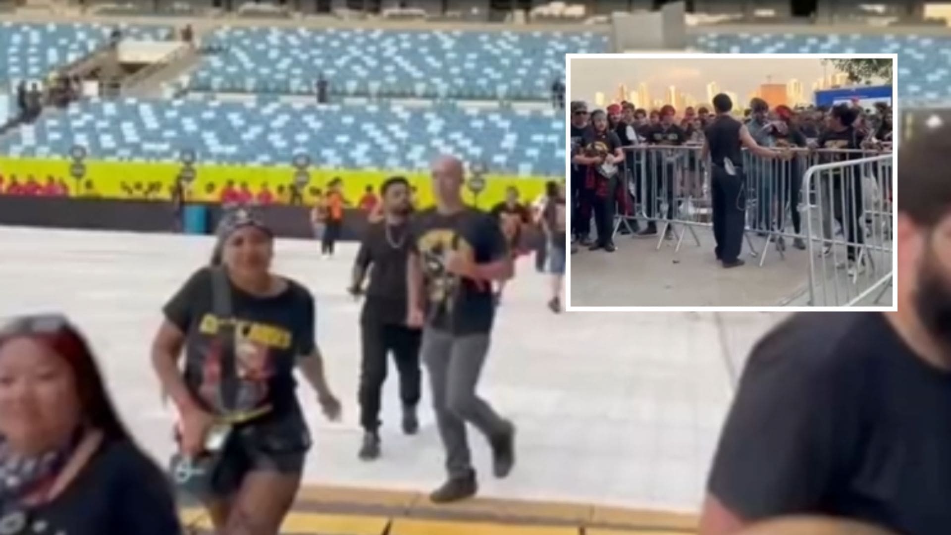 Atraso na abertura dos portões marca início agitado do show do Guns N’ Roses na Arena Pantanal; veja vídeo