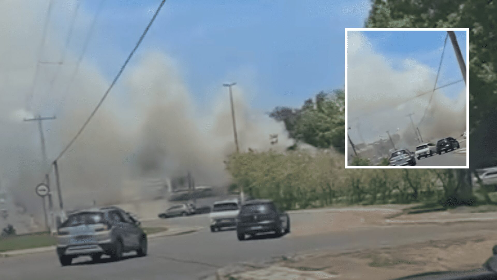 Galpão de antiga borracharia pega fogo na Avenida Jurumirim em Cuiabá; veja vídeo