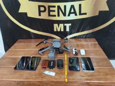 Polícia Penal Abate Drone com Celulares, Serra e Cigarros