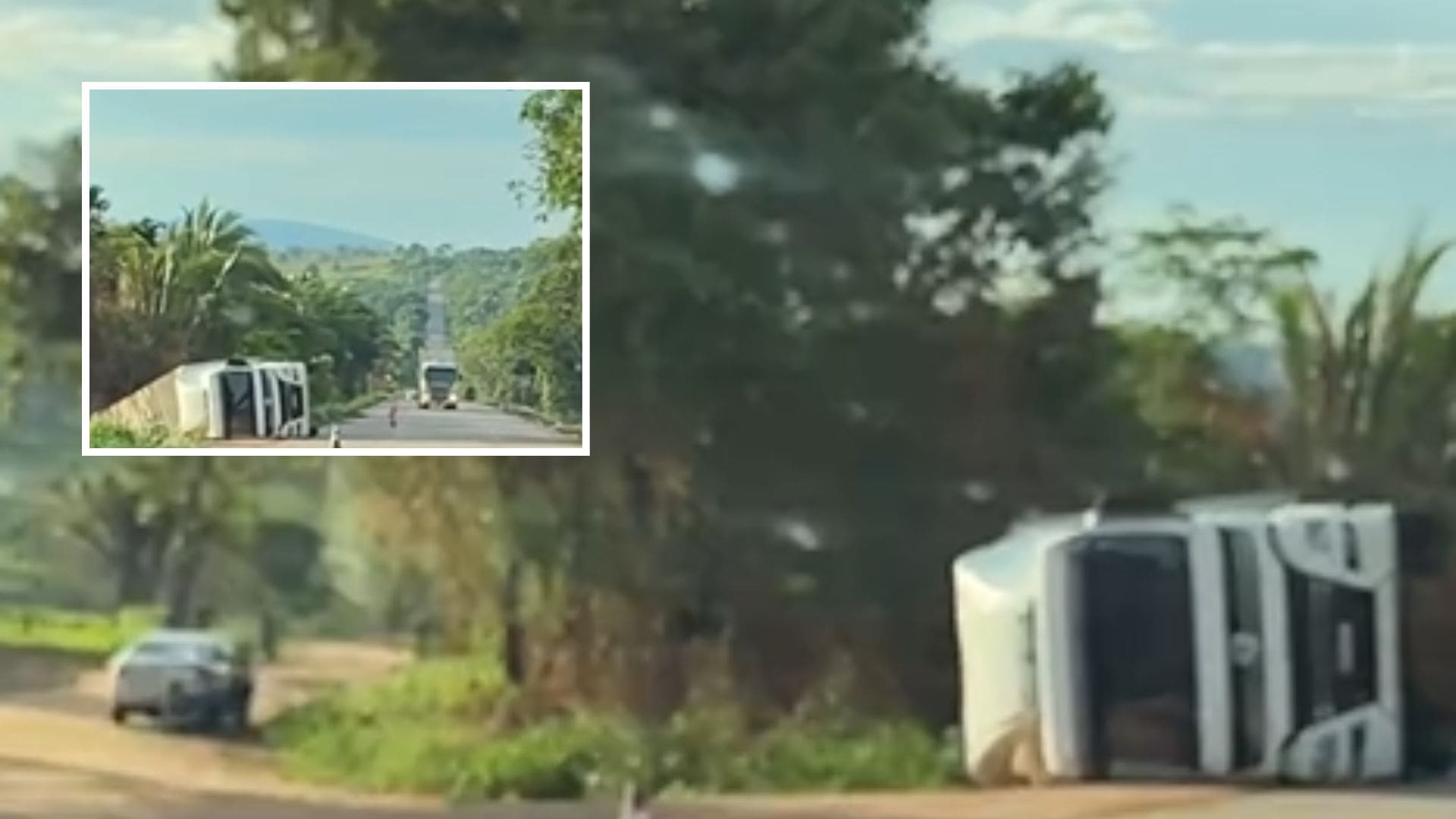 Carreta não é removida e situação se arrasta por dois dias na BR-174 em Vale de São Domingos