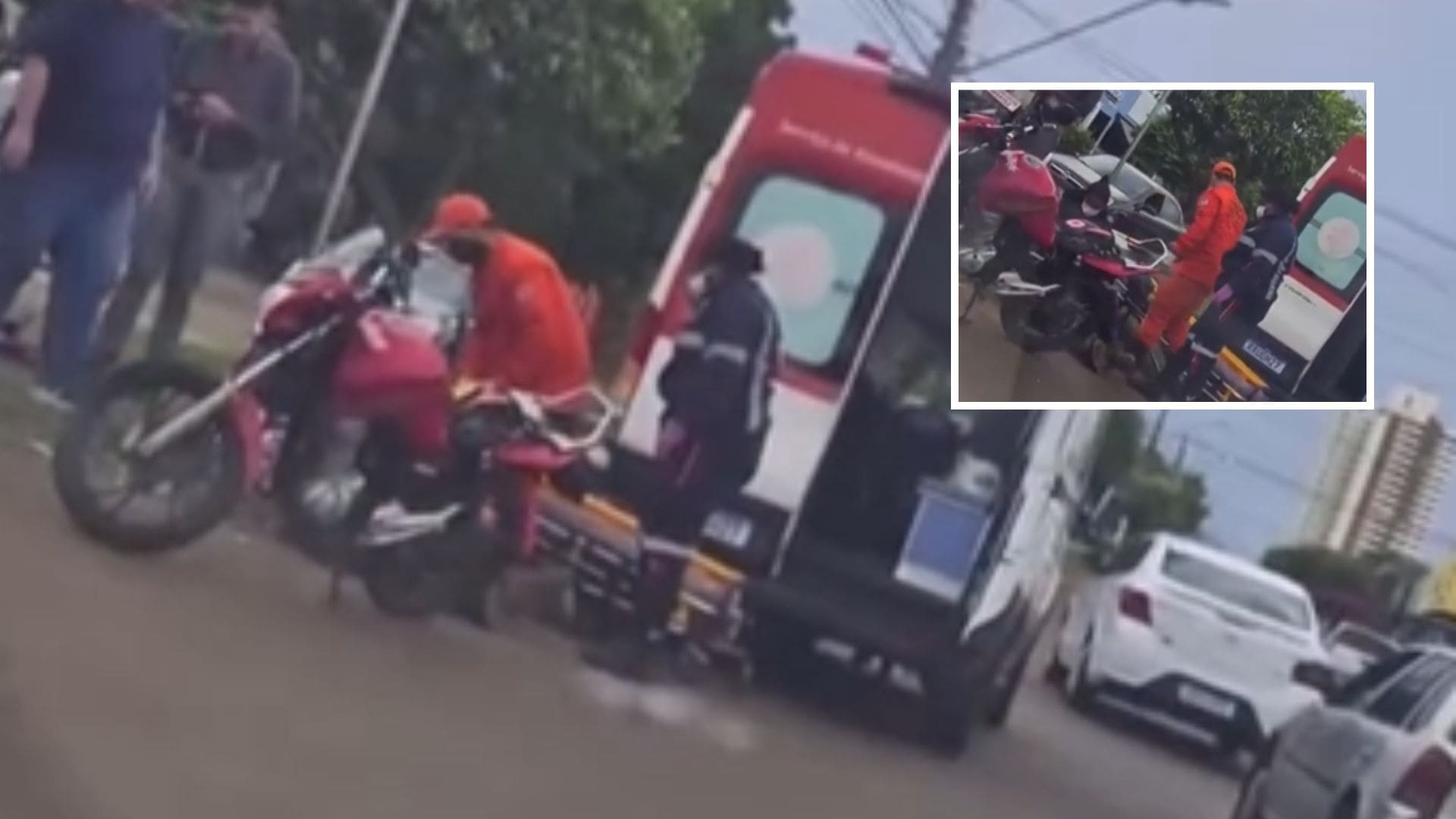 Avanço de preferencial causa acidente e deixa motociclista ferido em Rondonópolis