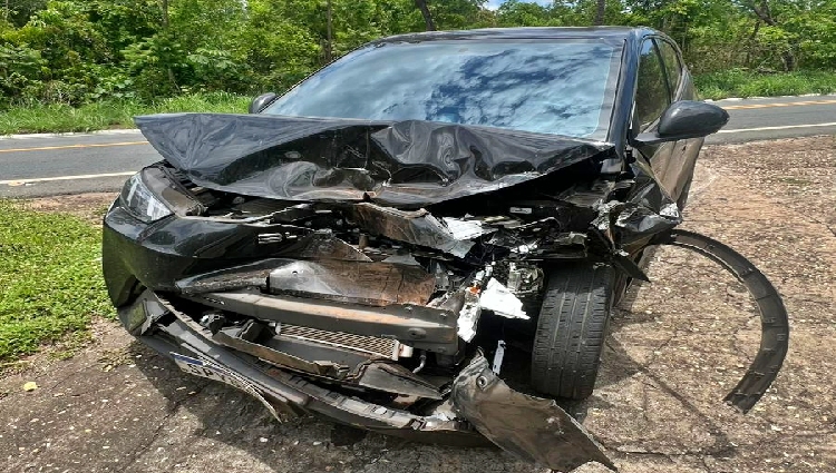 Acidente grave na estrada para Chapada