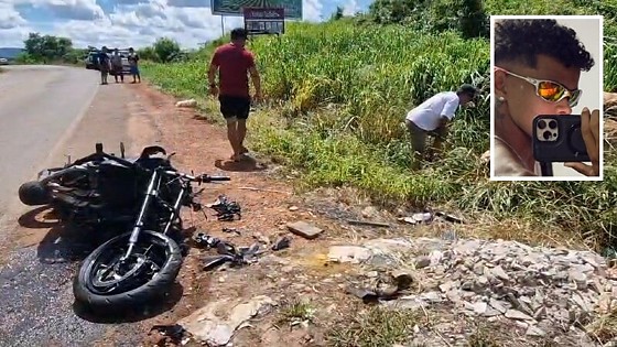 Jovem morre em acidente com moto na MT-473