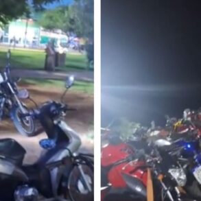 Mais de 15 motos são apreendidas em megaoperação da PM em Campo Novo do Parecis; veja vídeo