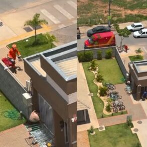 bombeiros resgatam homem em colapso na portaria de condomínio