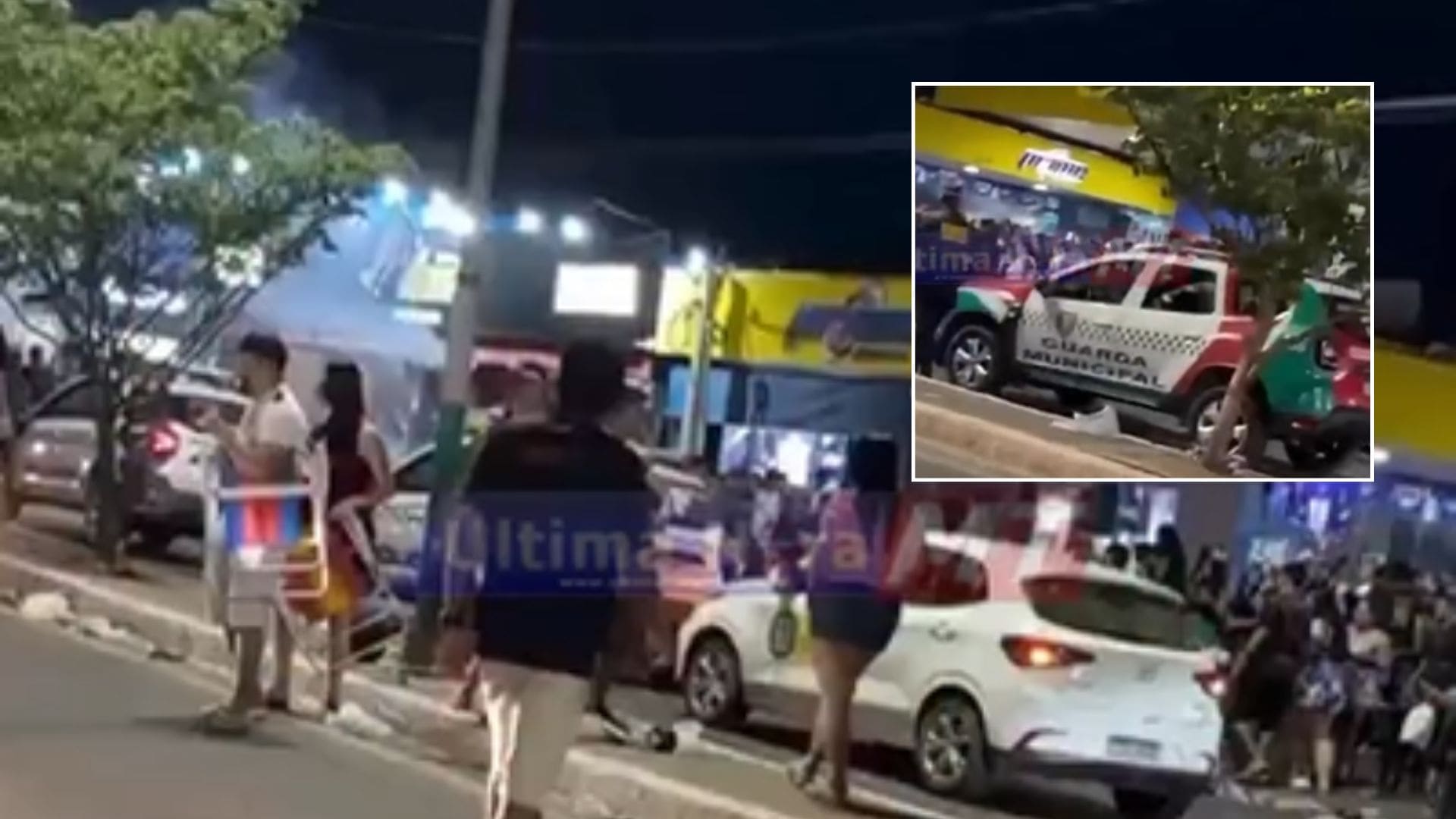 Tumulto e confusão após jogo do Flamengo fecha avenida e mobiliza polícia em Várzea Grande; veja vídeo