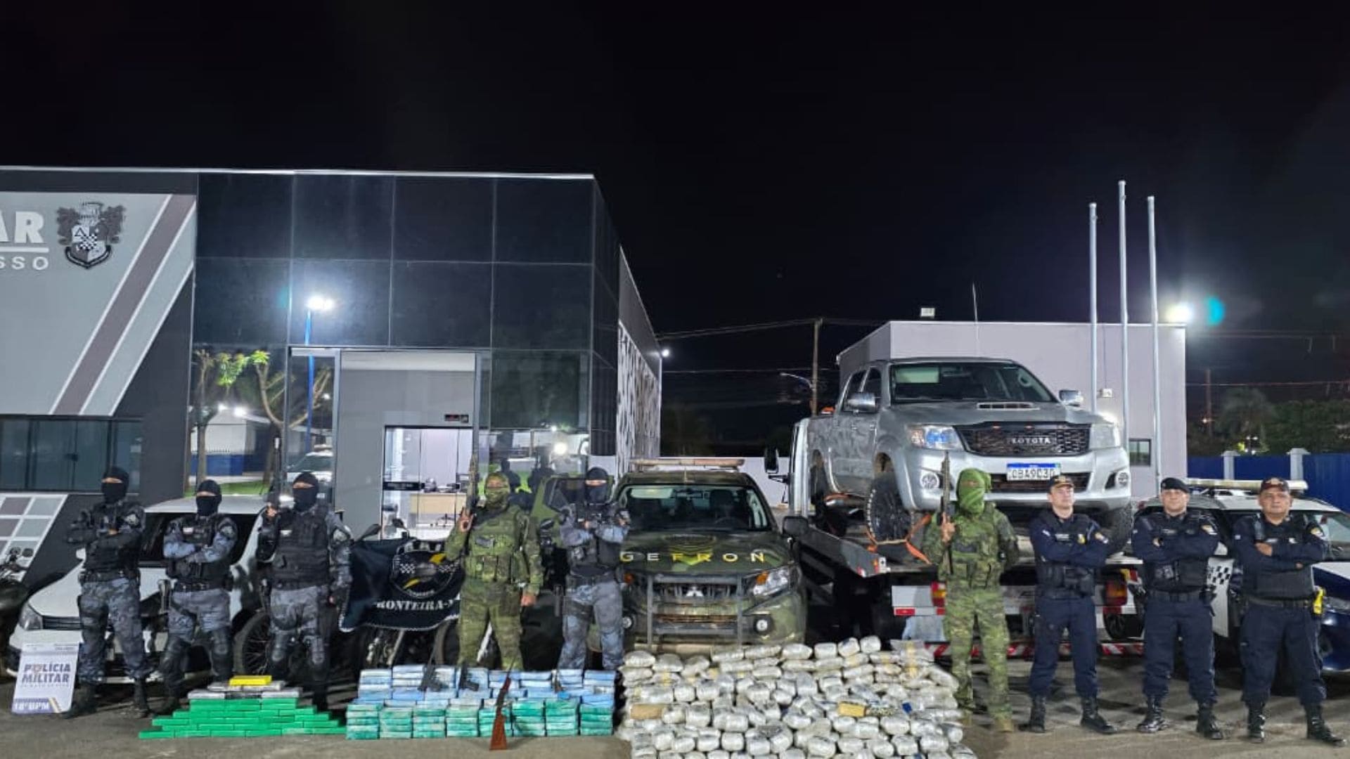 Coronel assume comando do CR-12 após megaoperação que apreende drogas e veículos em sítio de Pontes e Lacerda; veja vídeo