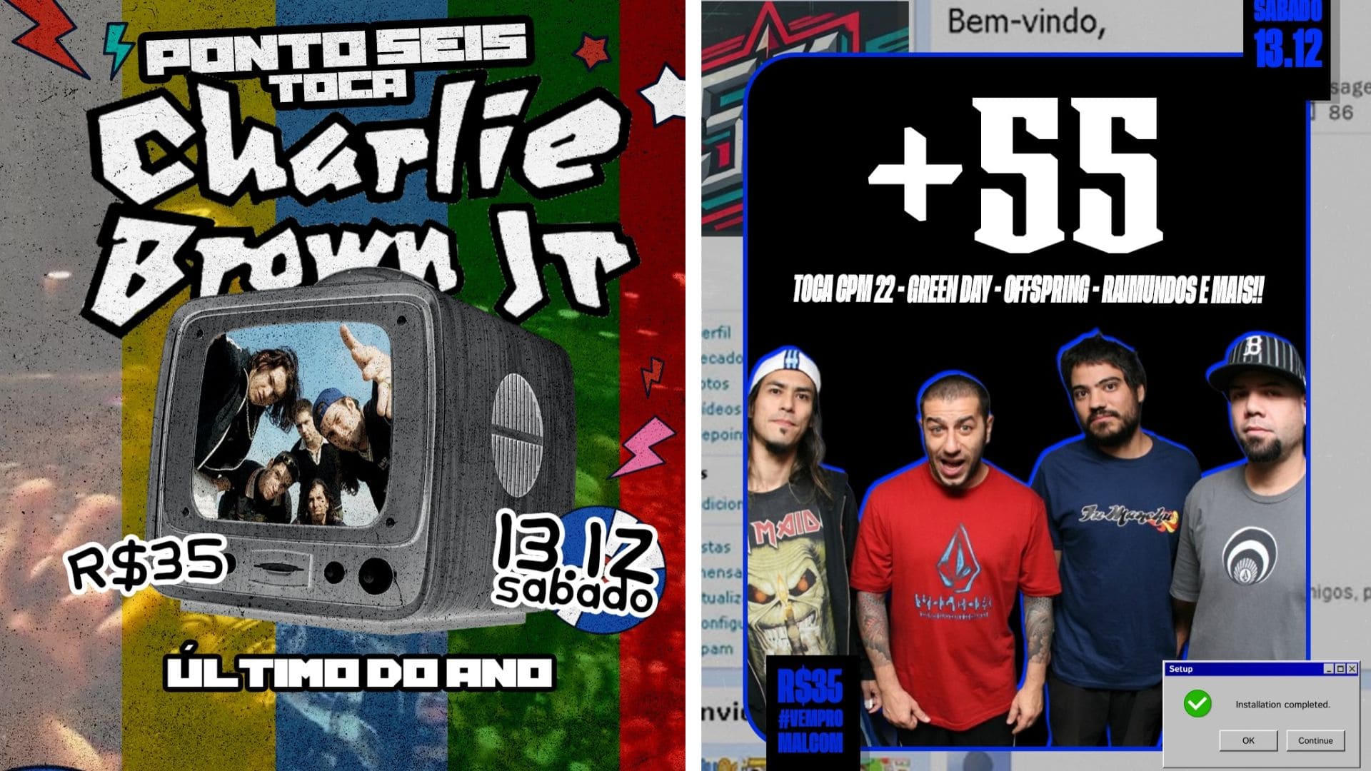 Sábado promete explosão de nostalgia e rock no Malcom Pub com shows especiais e festa dos anos 2000