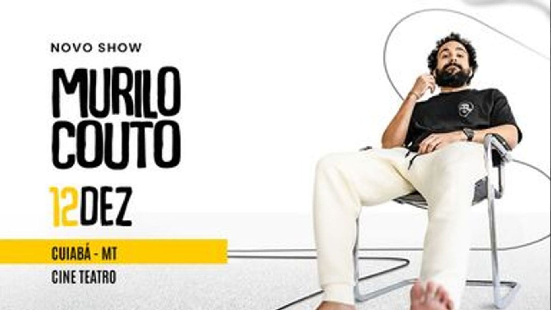 Cine Teatro Cuiabá recebe Murilo Couto para espetáculo que expõe o caos da vida de casado